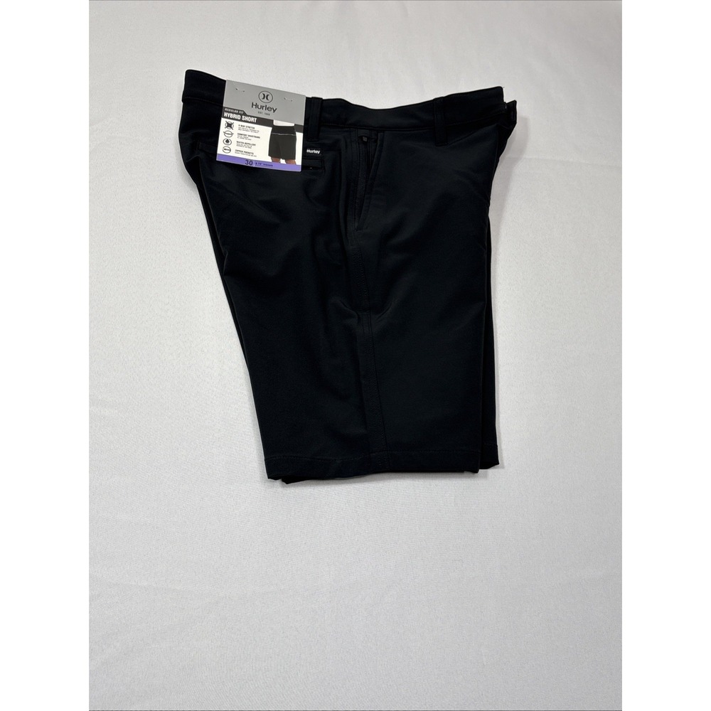 Hurley Men's All Day Hybrid Shorts Quick Dry 4-Way Stretch Black Size 30.‎ NWT